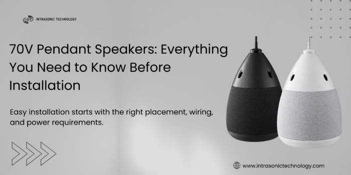 70V pendant speakers