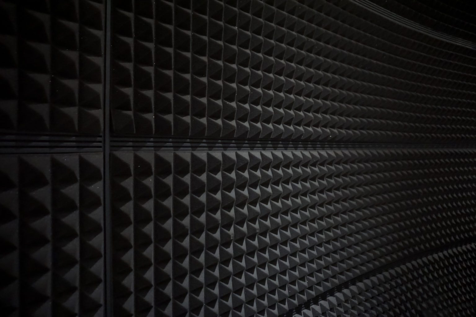 Close up of studio sound acoustical foam Background Intrasonic Technology
