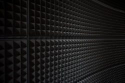 Close up of studio sound acoustical foam Background