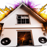 Exploding house