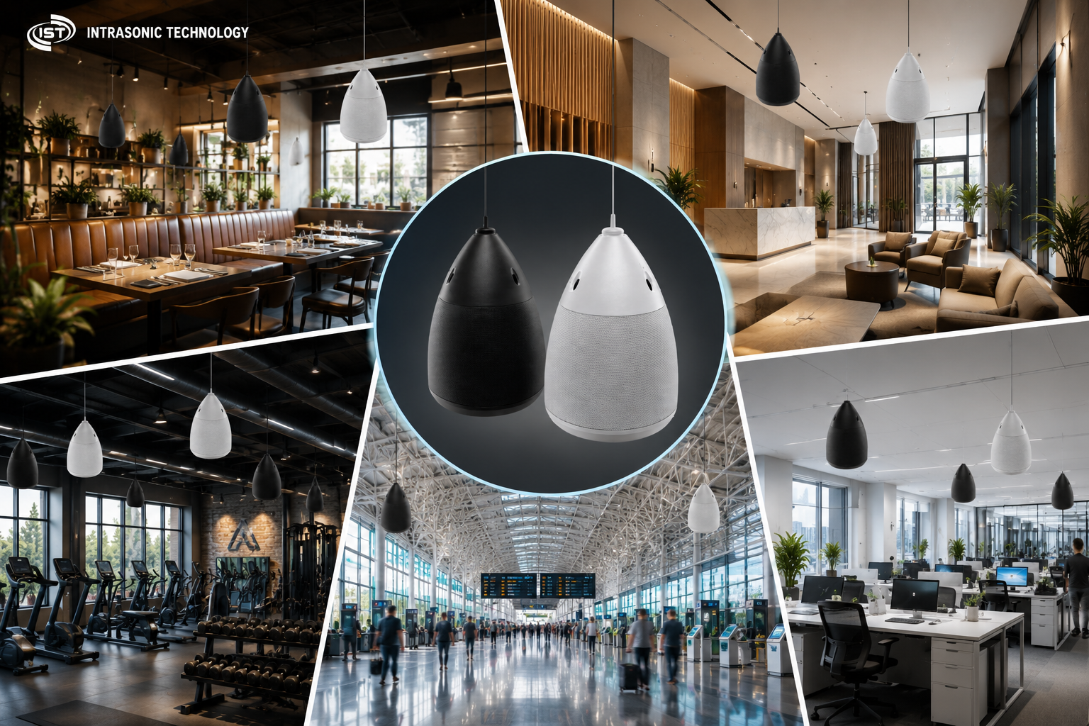 Match the Pendant Speaker to Your Environment
