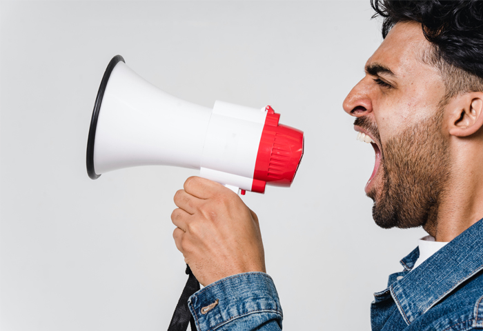 Man on Megaphone copy