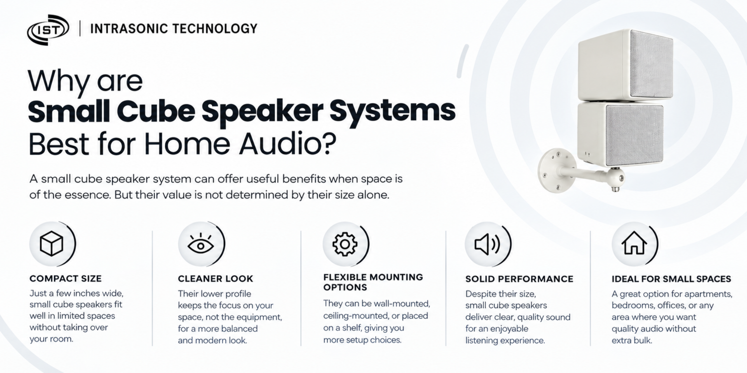 small cube speakers